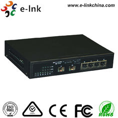 Entry Level Industrial Fiber Optic Hub Network Switch With Fiber Ports 10 / 100 / 1000M