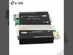 جهاز تمديد ألياف DVI صغير بدقة 4K إشارة غير مضغوطة بمدى 80 كم تحكم RS232