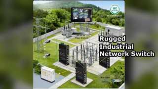 محول إيثرنت صناعي 4 منافذ 100FX طاقة زائدة