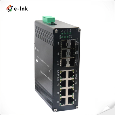 Managed Layer 2+ Ethernet Switch 8 Port 802.3at PoE 4 Port 1G SFP 2 Port 10G SFP+