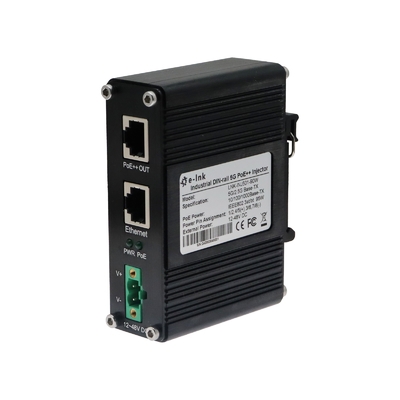 Industrial 95W PoE++ Injector 802.3bt 12–48VDC Wide Input with Booster