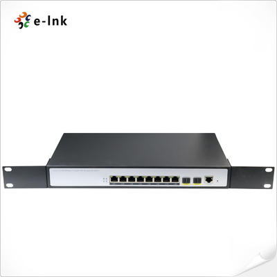 Commercial L2 Managed Fiber Switch 8 Port 10/100/1000T 802.3at PoE + 2 Port 100/1000X