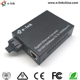 Gigabit Fiber Optic Cable Ethernet Media Converter Single Core MM Dual Fiber