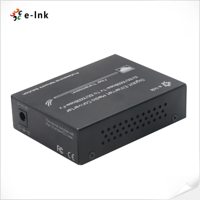 10/100/1000Base-T To 100/1000Base-F Gigabit Fiber Optic Cable Ethernet Media Converter Single Core MM