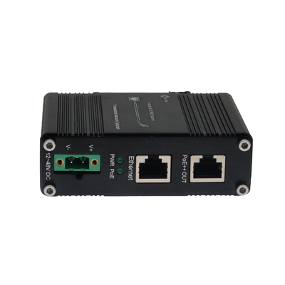 Industrial 10G PoE+ Injector 30W IEEE802.3at 12–48VDC Wide Input