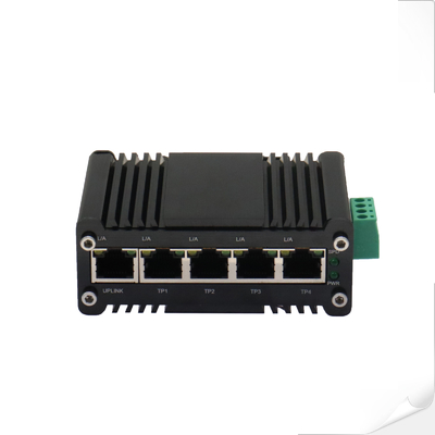 Industrial Gigabit Ethernet Switch 5 Port Wide Voltage Tough Environment