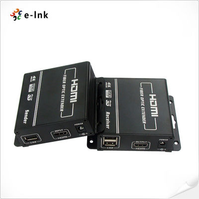 4K HDMI KVM Fiber Extender UHD 2160p USB Keyboard Mouse 300m OM3