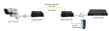 Industrial Passive Poe Injector 10 /100 Base -T Ethernet Over Shielded Twisted Pair Extender