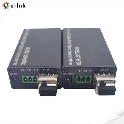 SMPTE 12G RS485 SDI To Fiber Optic Converter 15VDC With Tally Signal