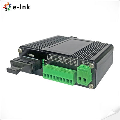 RS232 RS485 RS422 Fiber Optic Converter FC LC SMF 20KM 15KV