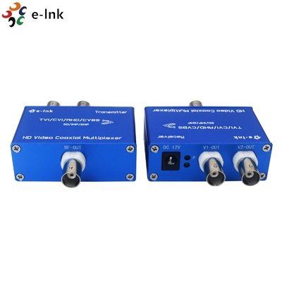 Analog Video Multiplexer 2-Channels HD CVI AHD TVI Coaxial Multiplexer 720P 960P