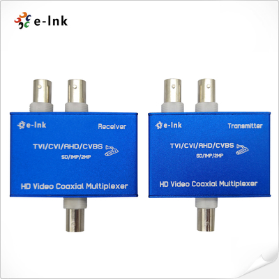 Analog Video Multiplexer 2-Channels HD CVI AHD TVI Coaxial Multiplexer 720P 960P