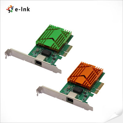بطاقة شبكة PCIe عالية السرعة 10G مع كابلات 2.5G / 5G / 10G عبر كابلات Cat 5e / 6a