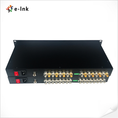 نظام نقل الألياف الضوئية SDI مع صوت مدمج وتحكم RS485