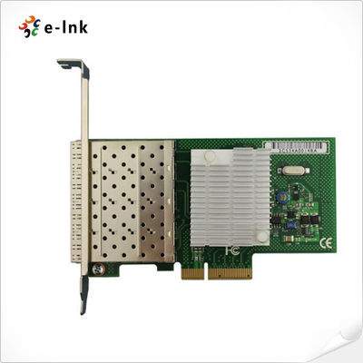 إنتل 82580EB بطاقة الشبكة رباعية SFP الموانئ PCIe X4 الافتراضية جاهزة